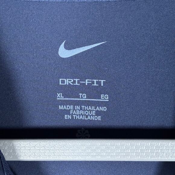 Nike Dri-Fit University of Michigan Polo Shirt Navy Blue XL - Picture 6 of 8